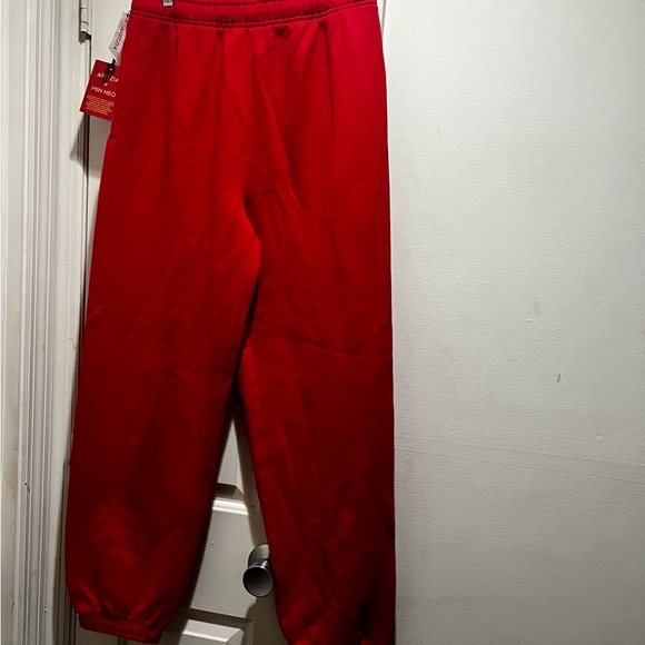 NWT Aritzia X Min Heo Lunar NY Mega flashing red joggers/ sweatpants - Picture 8 of 16